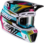Leatt Moto 8.5 V22 Composite Motocross Helmet with Goggles