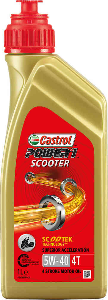 Castrol Power1 Scooter 4T 5W-40 Aceite de motor 1 litro - mejores precios ▷  FC-Moto