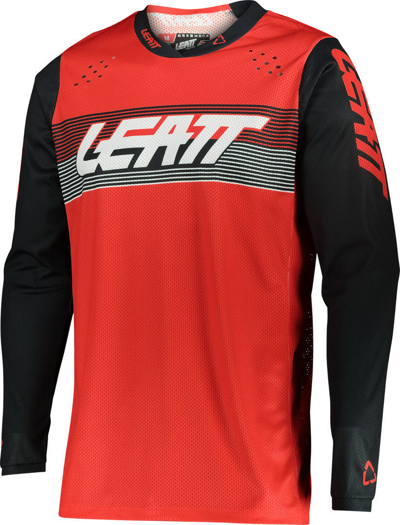 Leatt Moto 4.5 Lite Color Motocross Jersey, rød, størrelse M