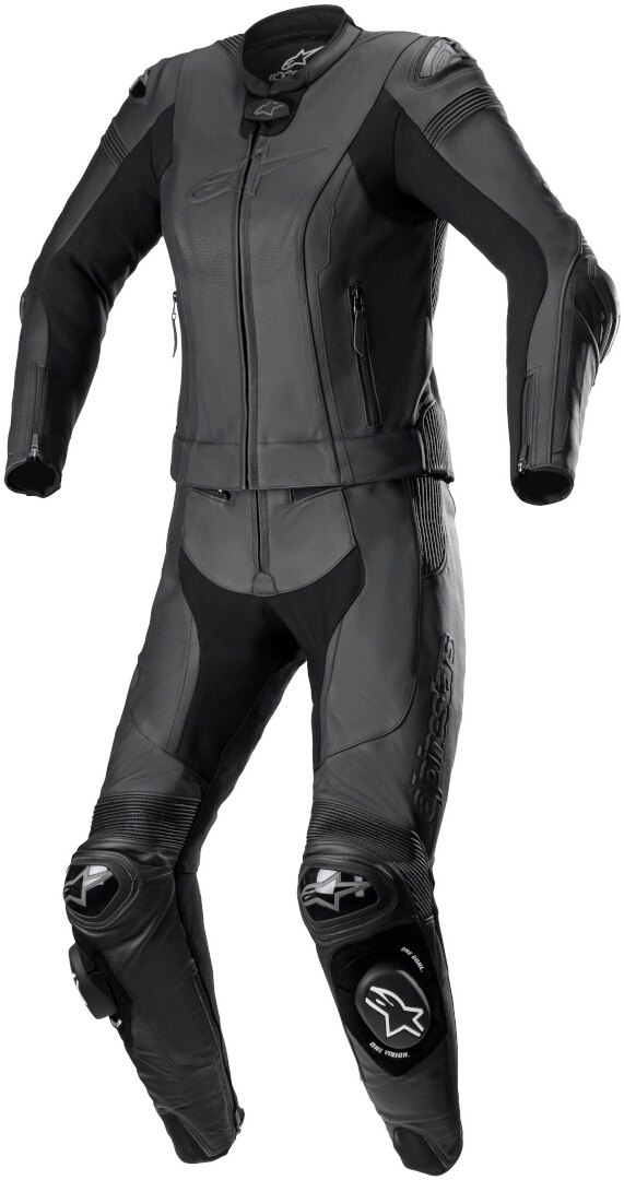 Alpinestars Stella Missile V2 Two Piece Womens Leather Suit, black, Size 46, black, Size 46 for Women