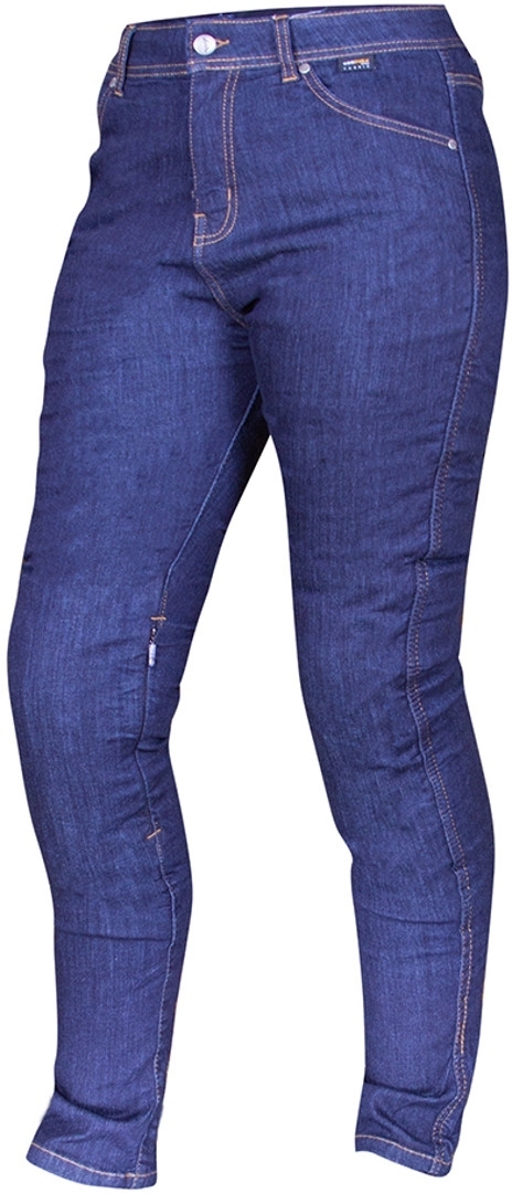 Merlin Trinity Stretch Ladies Motorcycle Jeans, blue, Size L 34 for Women, blue, Size L 34 for Women