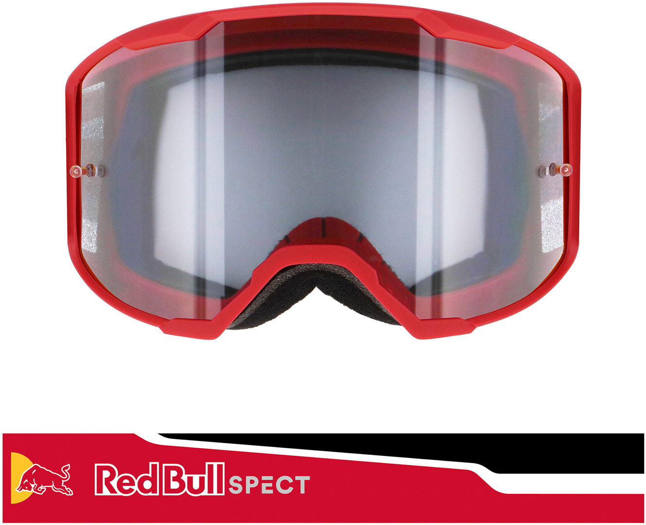 Red Bull SPECT Eyewear Strive 014 Motocross Brille, transparent