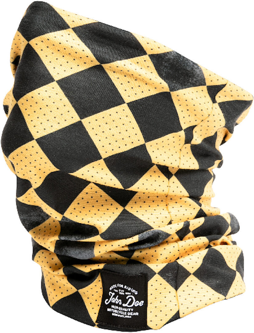 John Doe Race Flag Yellow Multifunctional Headwear, black-yellow, black-yellow