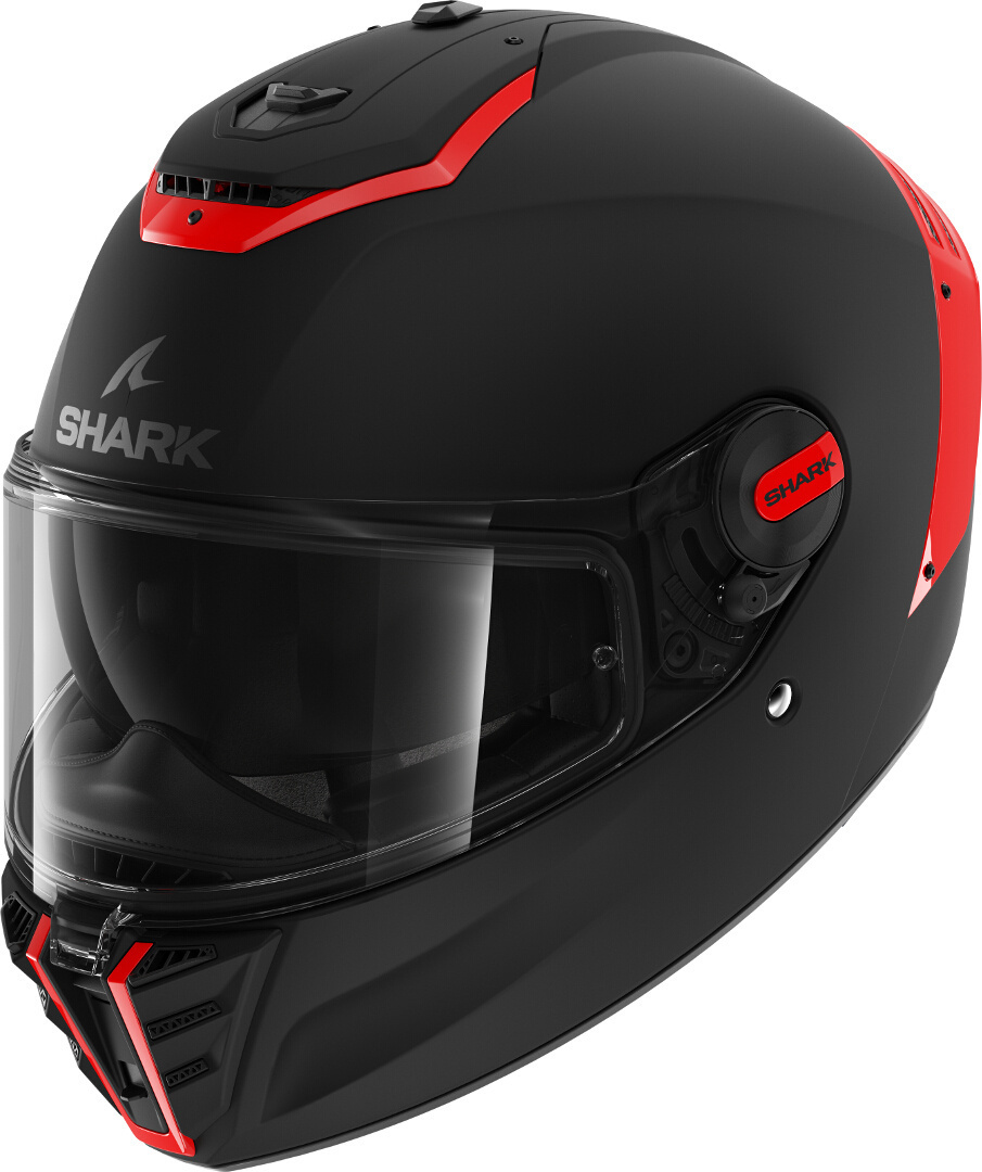 Shark Spartan RS Blank Helm, schwarz-rot, Größe S