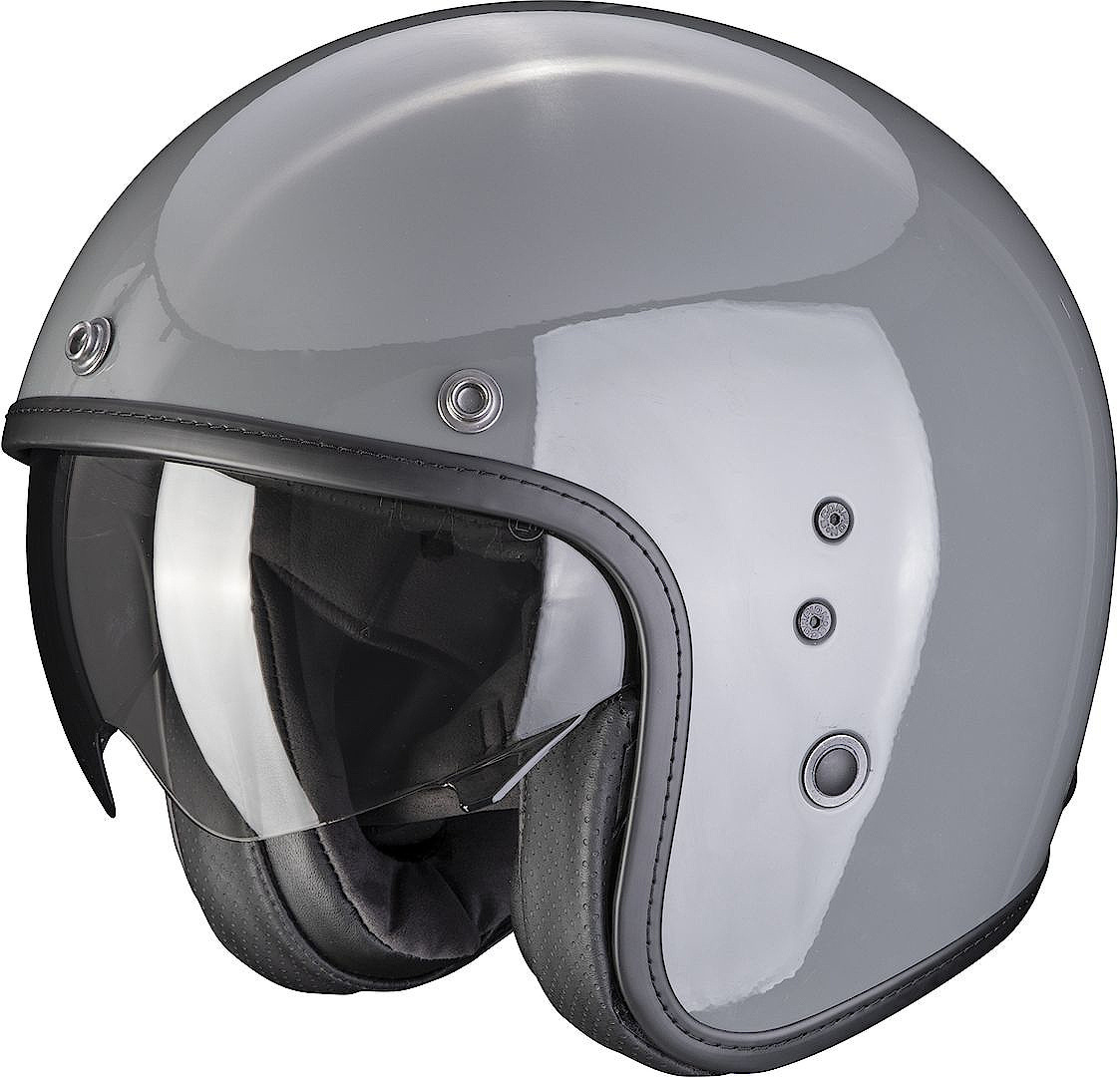 Scorpion Belfast Evo Solid Jet Helm, grijs, afmeting XS 54 55