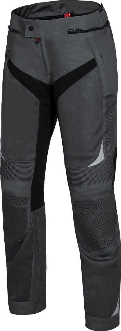 IXS Trigonis-Air Motorrad Textilhose, schwarz-grau, Größe S