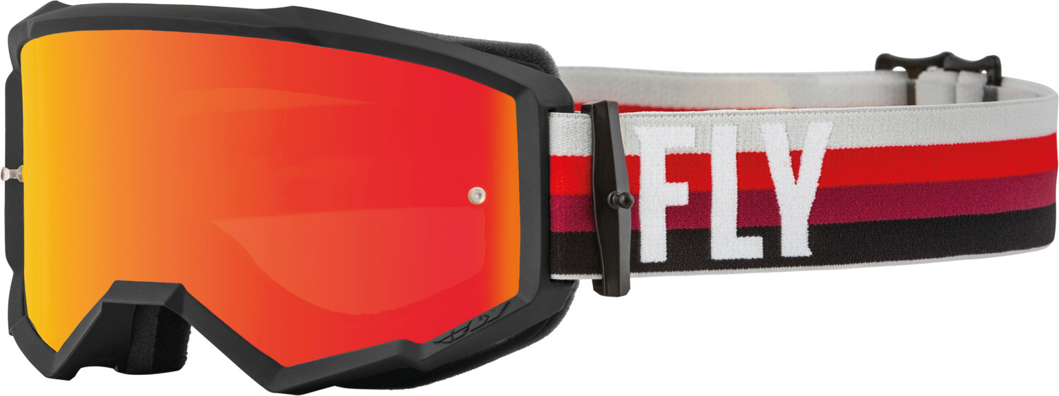 Fly Racing Zone Motocross Goggles, black-red, black-red