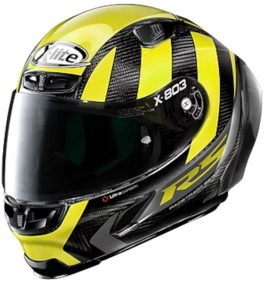 X-Lite X-803 RS Ultra Carbon Wheelie Helmet, black-yellow, Size S, black-yellow, Size S