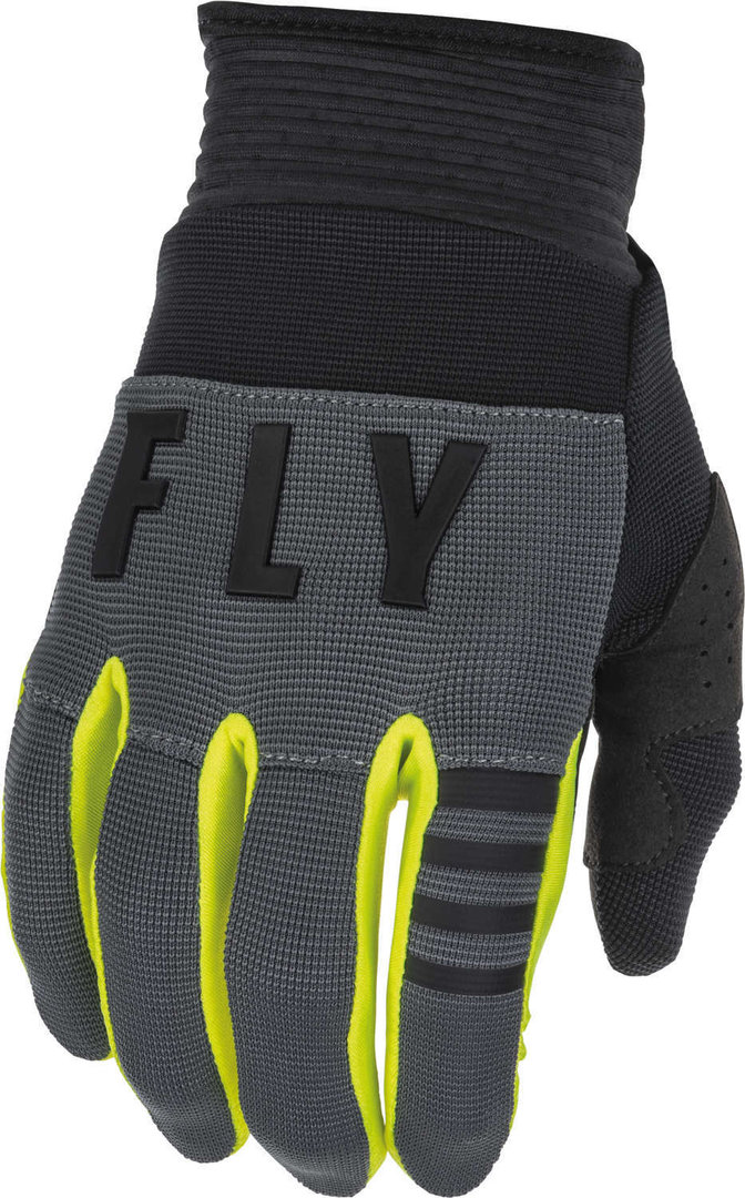 Fly Racing F-16 Motorcross handschoenen, grijs-geel, afmeting M