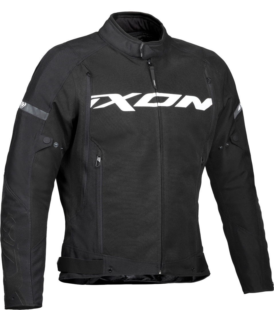 Ixon Specter Motorrad Textiljacke, schwarz-weiss, Größe L