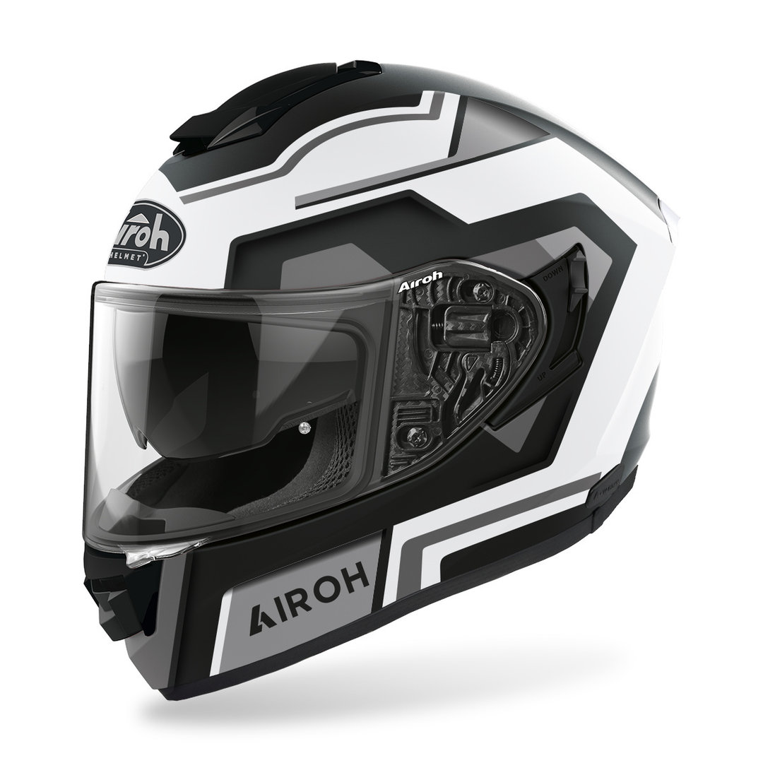 Airoh ST.501 Square Helm, schwarz-weiss, Größe XL