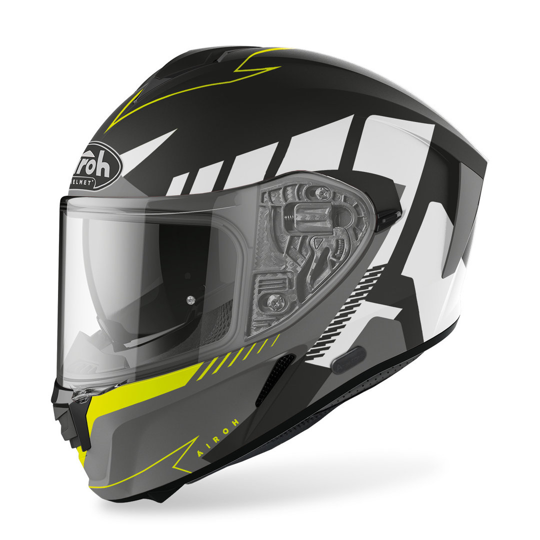 Airoh Spark Rise Helm, zwart-geel, afmeting XL