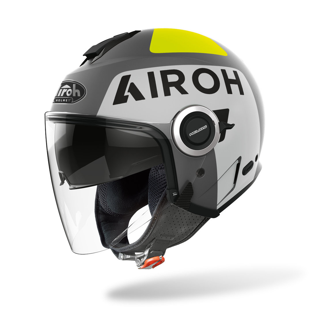 Airoh Helios Up Jet Helmet, grey, Size 2XL, grey, Size 2XL