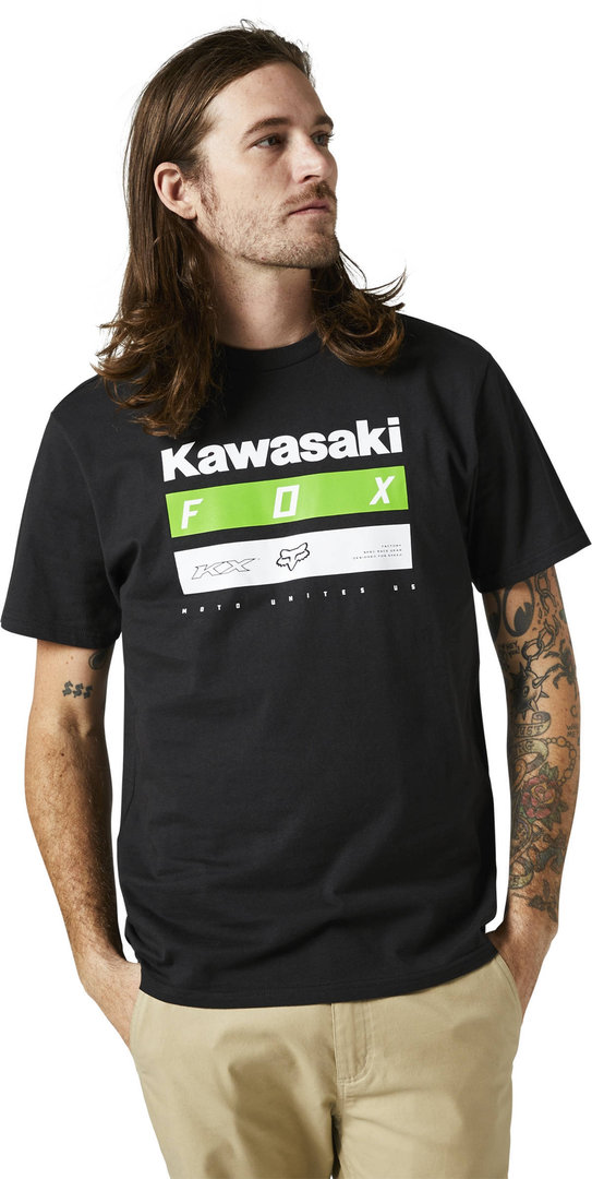 FOX Kawi Stripes SS Premium T-shirt, zwart, afmeting L