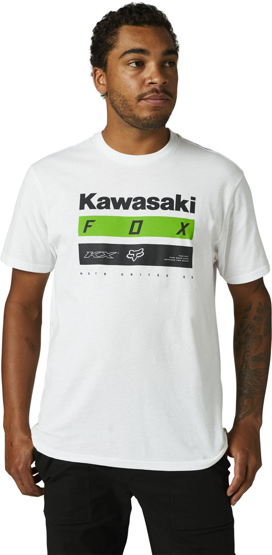FOX Kawi Stripes SS Premium T-shirt, wit, afmeting XL