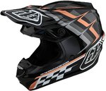 Troy Lee Designs SE4 Warped Polyacrylite MIPS Motocross Hjälm