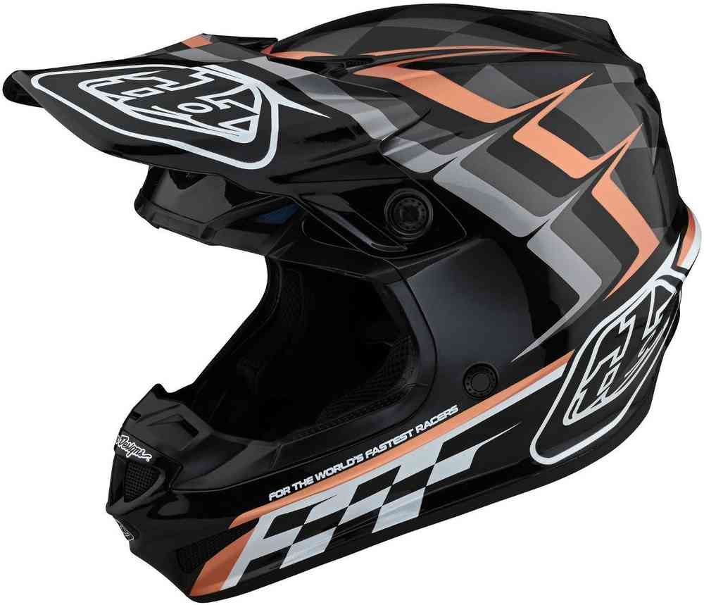 Troy Lee Designs SE4 Warped Polyacrylite MIPS モトクロスヘルメット