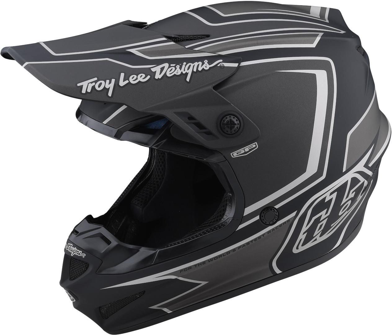 Troy Lee Designs GP Ritn Motocross Helmet, black-grey, Size XS 54 55, black-grey, Size XS 54 55