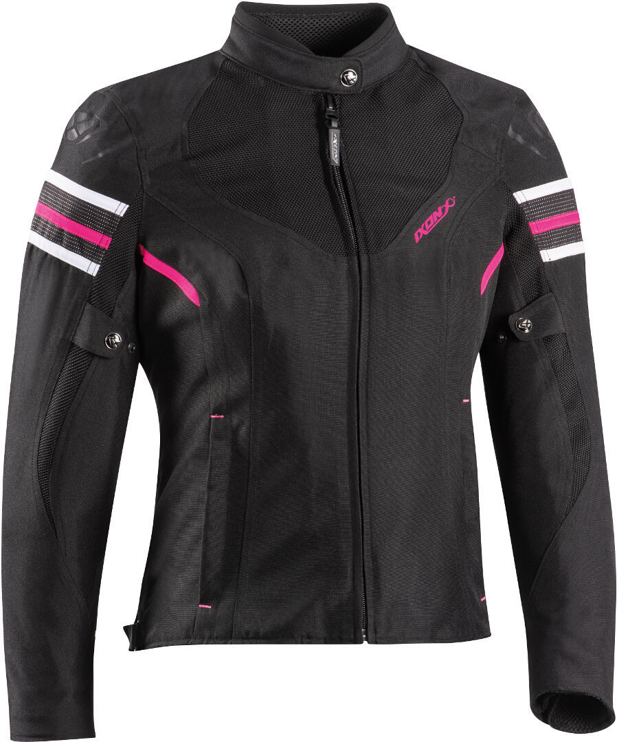 Ixon Ilana Evo Damen Motorrad Textiljacke, schwarz-pink, Größe S