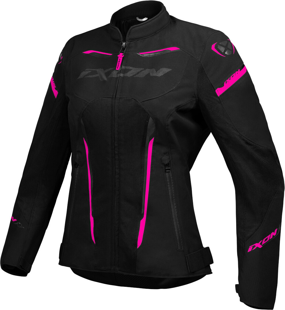 Ixon Striker Air Damen Motorrad Textiljacke, schwarz-pink, Größe XS