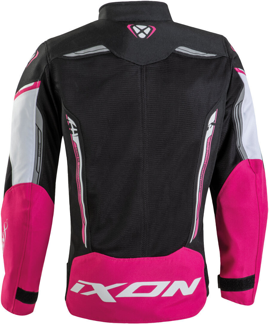 Photos - Motorcycle Clothing IXON Striker Air L Kids Motorcycle Textile Jacket, black-white-pink, Size 