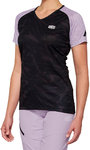 100% Airmatic Black/Lavender Ladies Short Sleeve Bicycle Jersey