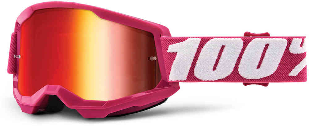 100% Strata 2 Chrome Motocross Goggles
