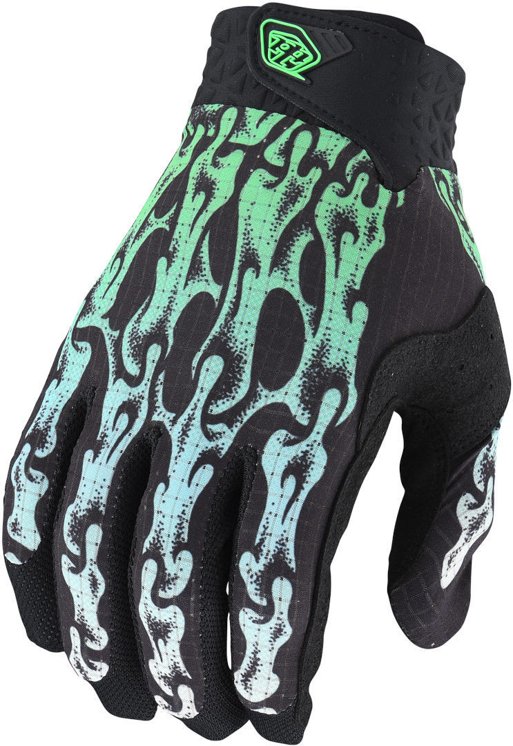 Troy Lee Designs Air Slime Hands Jugend Motocross Handschuhe, schwarz-grün, Größe L