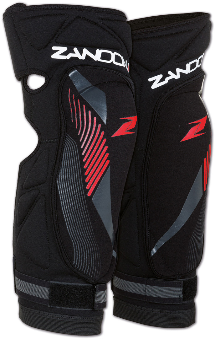 Zandona Soft Active Knieprotektor, schwarz-rot, Größe S M