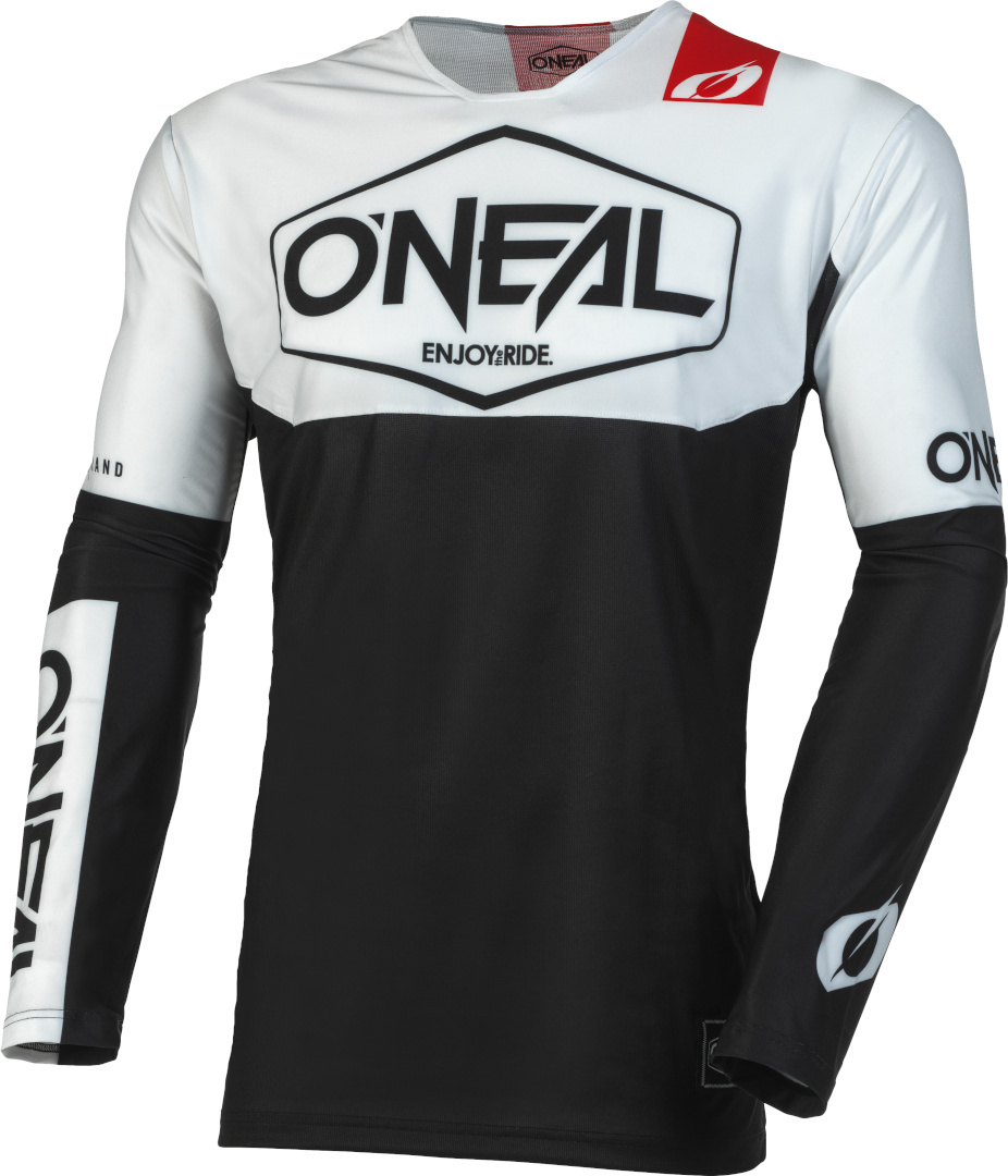Oneal Mayhem Hexx Jugend Motocross Jersey, schwarz-weiss, Größe M
