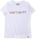 Carhartt Relaxed Fit Lightweight Multi Color Logo Graphic T-Shirt Femme