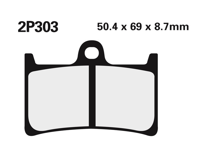 NISSIN Street /Off-Road Sintered Metal Brake pads - 2P-303ST