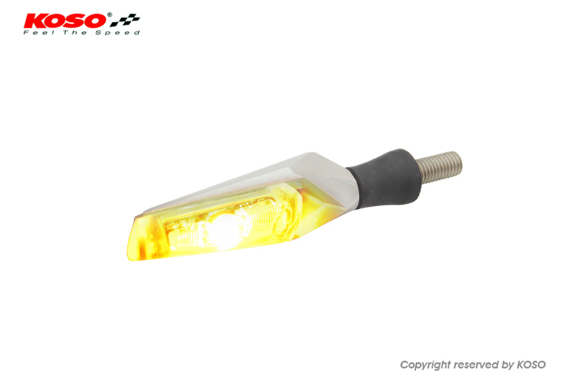 KOSO Flashing Mars LED серебристый/полупрозрачный универсальный продается индивидуально