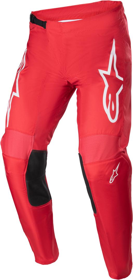 Image of Alpinestars Fluid Narin Pantaloni Motocross, bianco-rosso, dimensione 36
