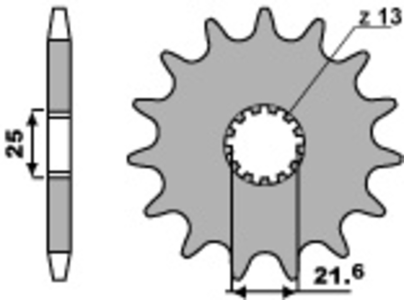 PBR Roda dentada de aço padrão 564 - 525