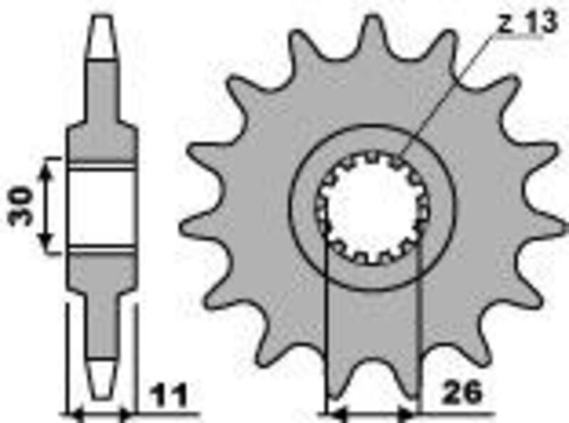 PBR Standard stål kedjehjul 2091 - 525