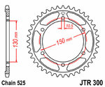 JT SPROCKETS 标准钢表冠 300 - 525