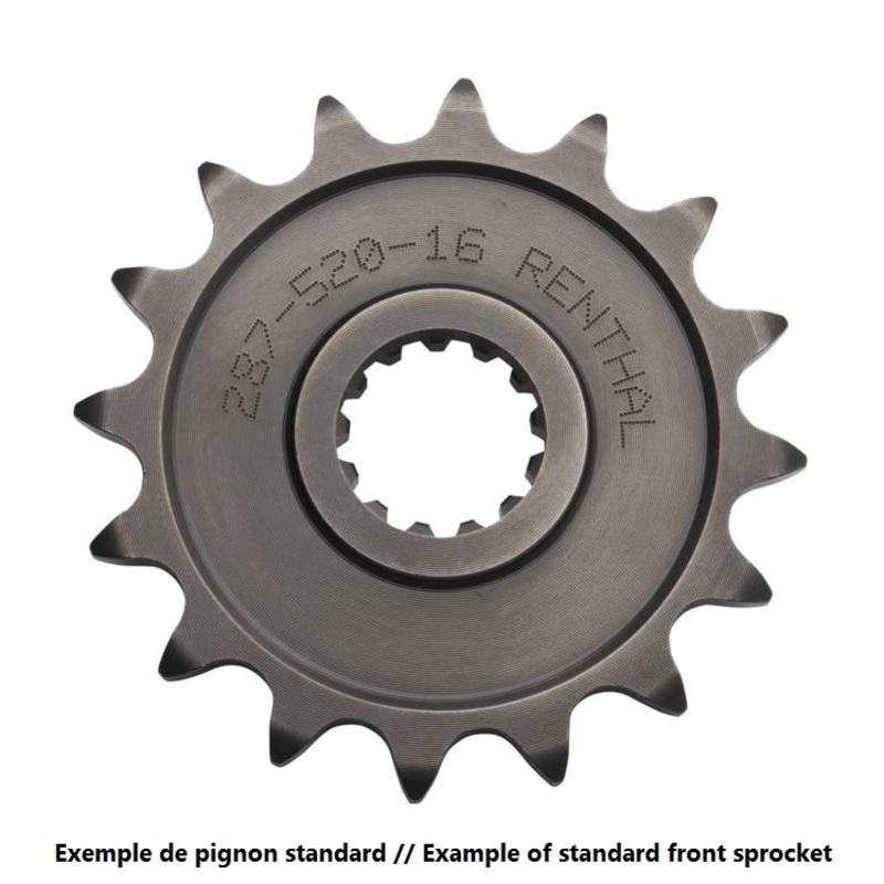 RENTHAL Pignone acciaio standard 453 - 520