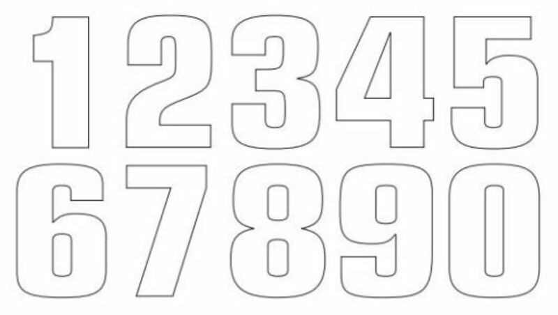 TECNOSEL Raça número 6 20x13cm conjunto branco de 3