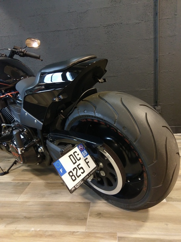 Access Design Черный Harley Davidson FXDR114 Держатель боковой пластины Держатель номерного знака
