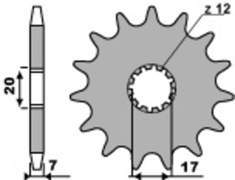 PBR Standard fronthjul i stål 2064 - 428
