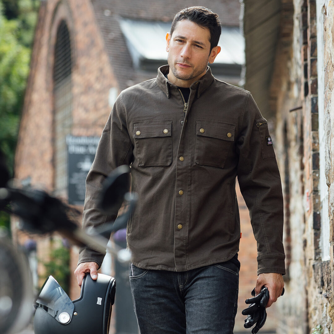 Photos - Motorcycle Clothing Merlin Brody D3O Single Layer Motorcycle Shirt, brown, Size S for Men 