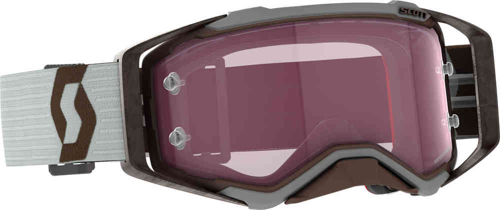 Scott Prospect Amplifier Grey/Brown Motocross Goggles