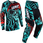 Leatt 3.5 Zebra Jersey y pantalón de motocross