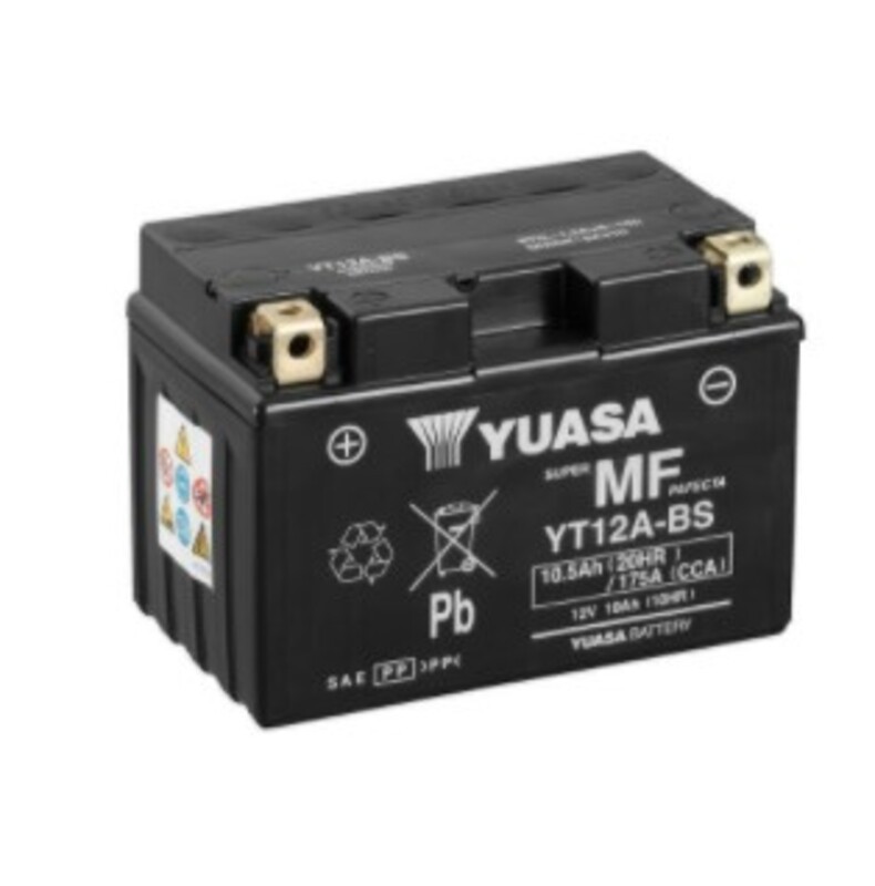 YUASA YUASA batteri YUASA M/C Vedligeholdelsesfri fabrik aktiveret - YT12A FA Vedligeholdelsesfrit batteri