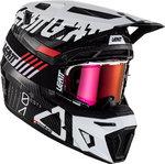 Leatt 9.5 Carbon Ghost Motocross hjelm med briller