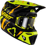 Leatt 8.5 Tiger Motocross hjelm med beskyttelsesbriller