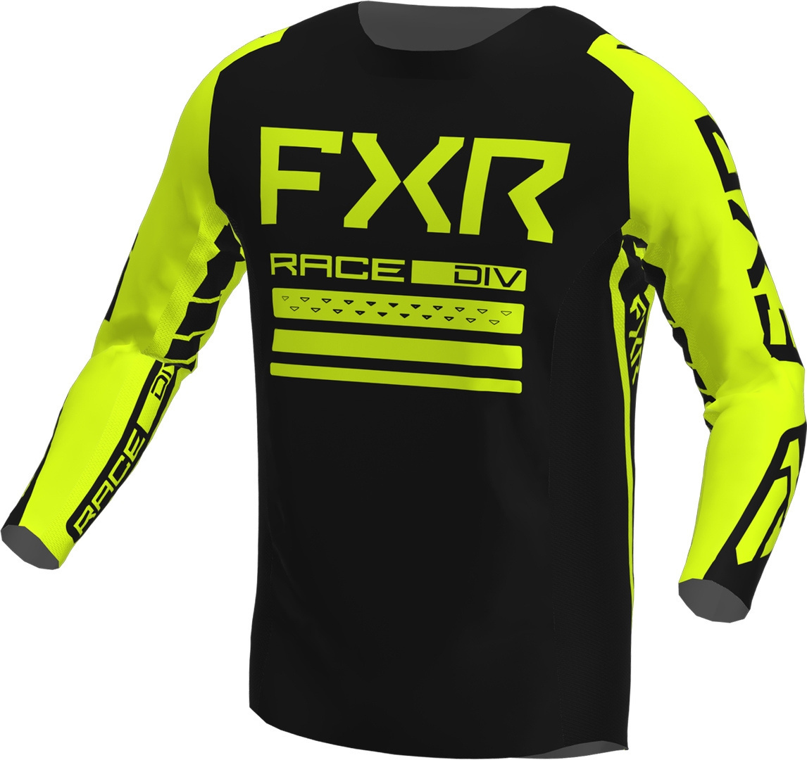 FXR Contender Off-Road Motocross Jersey, black-yellow, Size S, black-yellow, Size S