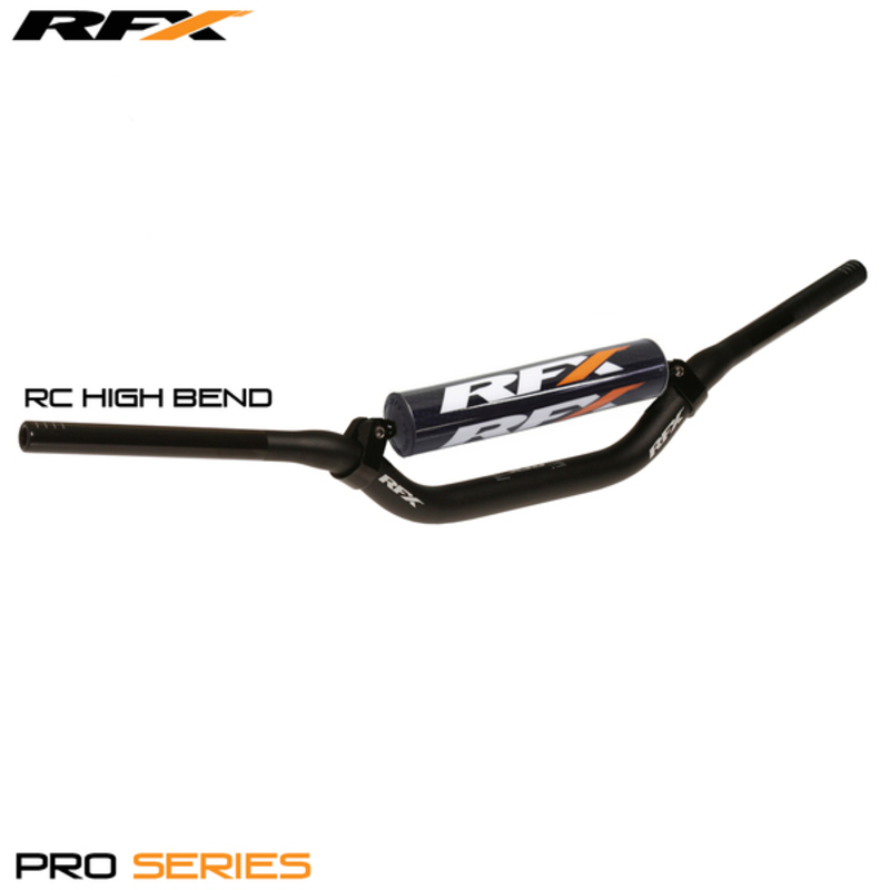 RFX 28,6 mm koniskt styre Pro F8 (med stöd) (svart) RC hög