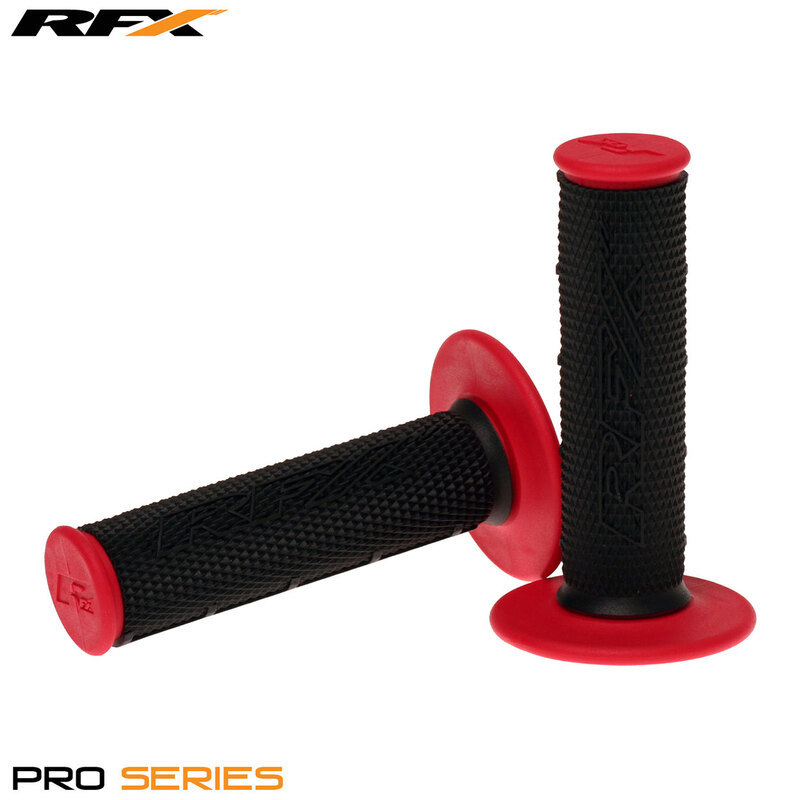RFX Paar tweecomponenten handgrepen Pro Series centraal deel zwart (zwart/rood)